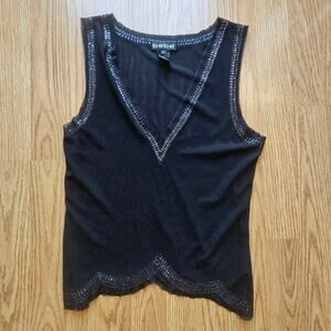 Y2K Bebe Sheer Sleeveless Blouse – Small